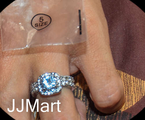 Costume Jewellery : Stone Ring Set Size 5