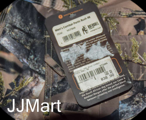 Boerboel Mens Combat Pants  Bushveld   - Size 48