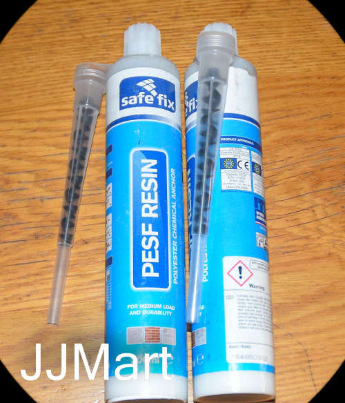 2 x SAFE FIX CHEMICAL MORTAR 300ML