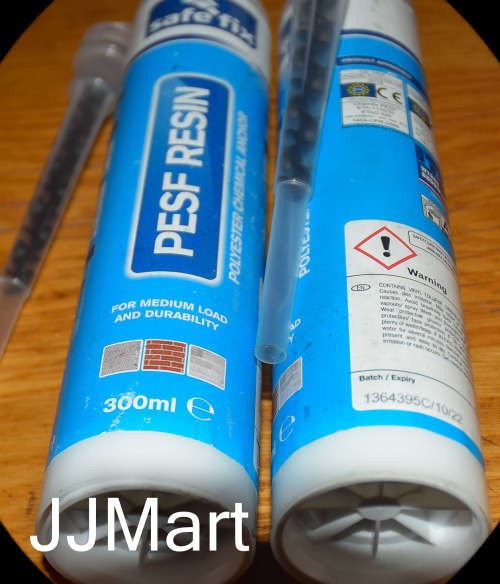 2 x SAFE FIX CHEMICAL MORTAR 300ML