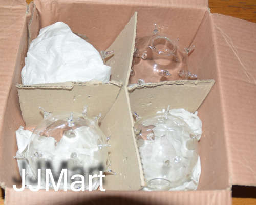Sputnik Glass Vase x 4