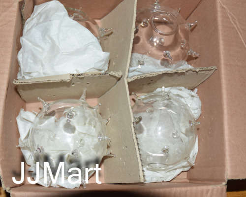 Sputnik Glass Vase x 4
