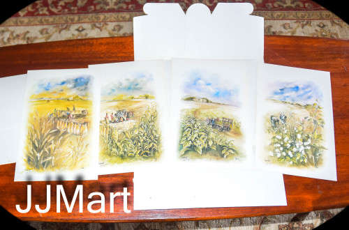 WOW. Harvest 4 Colour Prints - art by Chrystal Wyn