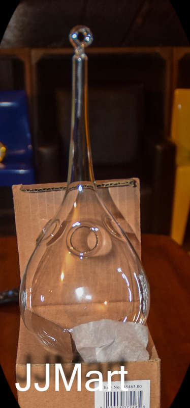 Teardrop Shaped Hanging Glass Planters ( 6 available)