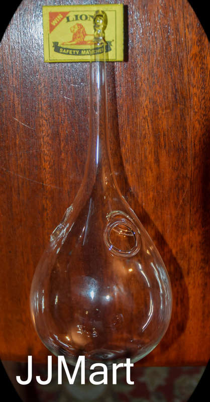 Teardrop Shaped Hanging Glass Planters ( 6 available)