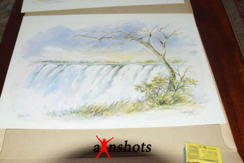 WOW. Scenic Zimbabwe 6 Colour Prints - art by Chrystal Wynn - Signed by artist