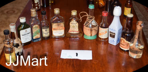 Vintage  Miniature Alcohol Bottles x 12 - Lot 1