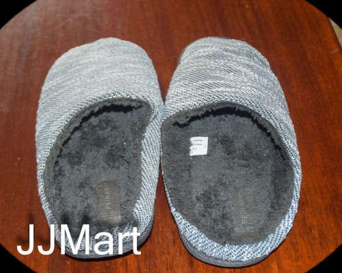 Primark MEN`s SLIPPER SLIP-IN GREY Size 10/11