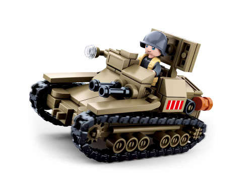 Sluban WWll Italian Army Caro Veloce 33 Tank - 183 Piece
