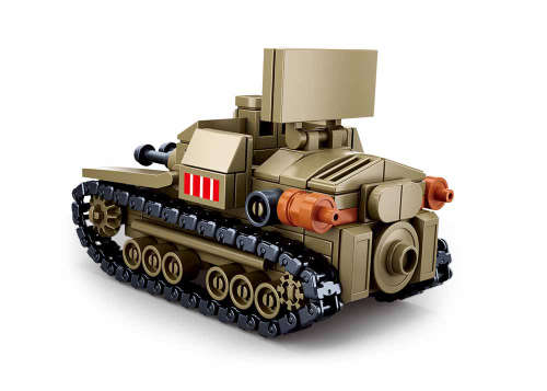Sluban WWll Italian Army Caro Veloce 33 Tank - 183 Piece