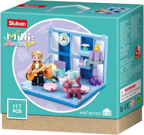 Sluban Brick Mini Handcraft Guitar Practice   117 Pieces
