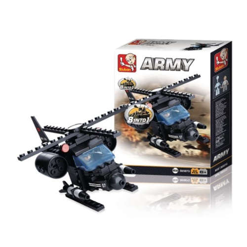Sluban Army Helicopter - 93 Pieces
