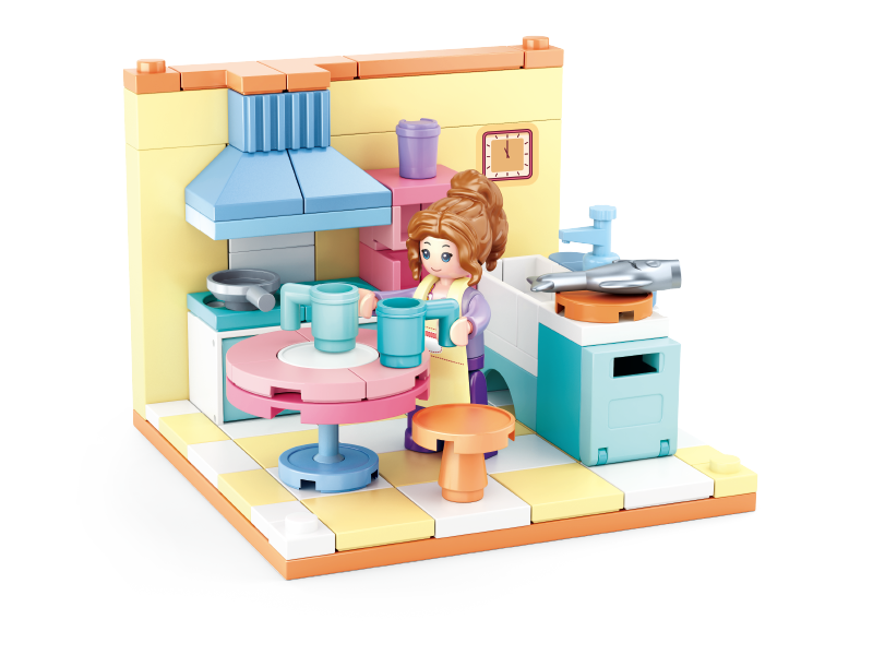 Sluban Mini Handcraft Girls Dream Kitchen M38-B0757A  108 Pieces (Box slightly damaged)