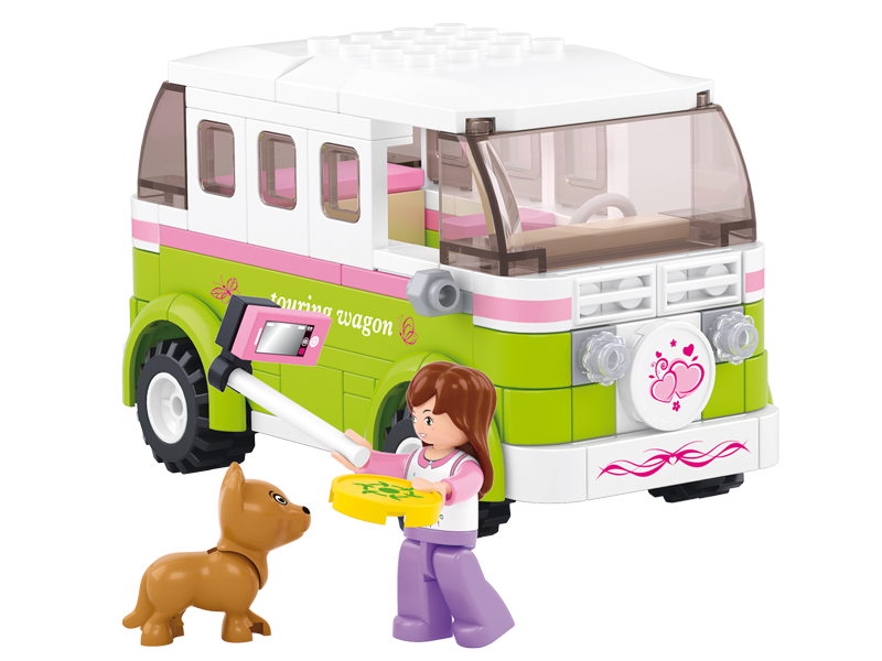 Sluban Girls Dream - Touring Wagon - 158 Piece (Box damaged)