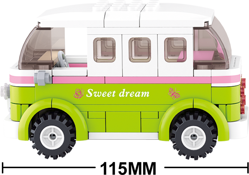 Sluban Girls Dream - Touring Wagon - 158 Piece (Box damaged)