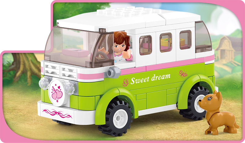 Sluban Girls Dream - Touring Wagon - 158 Piece (Box damaged)