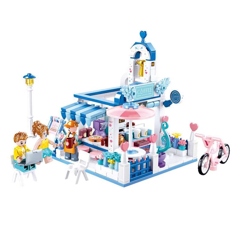Sluban Building Set: Girl`s Dream Coffee Shop - 289 Pieces (Box damaged)