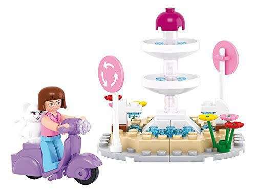 Sluban Girl`s Dream Fountain - 79 Piece