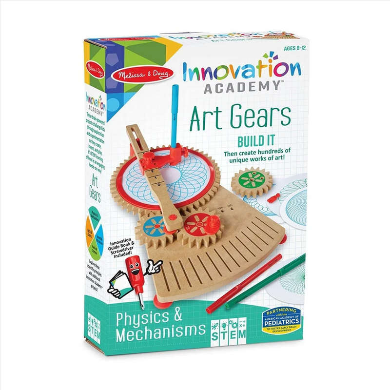 Melissa & Doug Innovation Academy Art Gears Build It Physics & Mechanisms  (Unboxed)