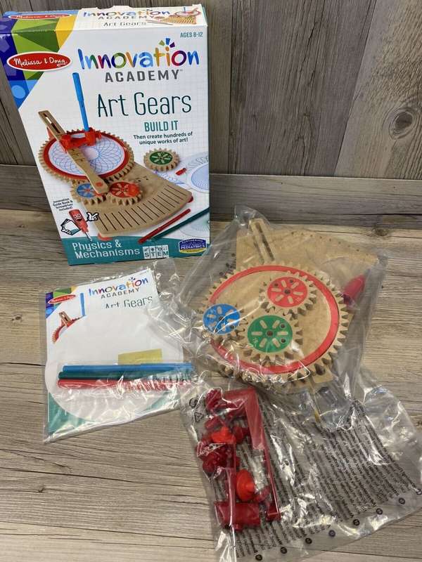 Melissa & Doug Innovation Academy Art Gears Build It Physics & Mechanisms  (Unboxed)