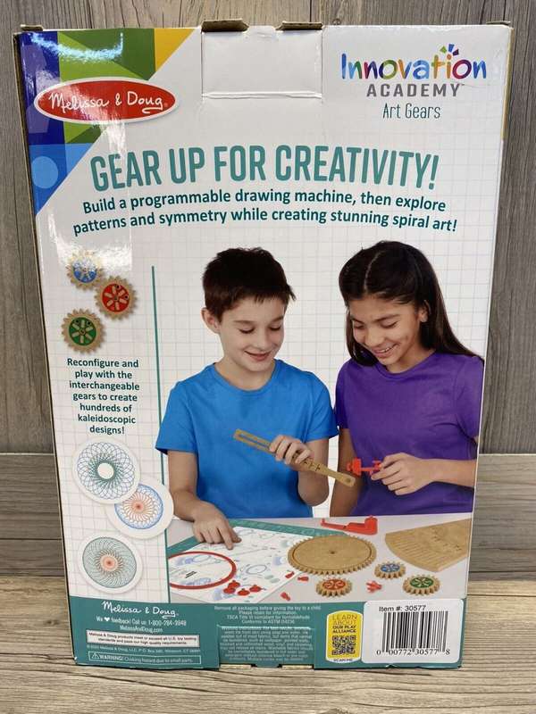 Melissa & Doug Innovation Academy Art Gears Build It Physics & Mechanisms  (Unboxed)