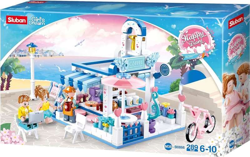 Sluban Bricks - Girls Dream Coffee Shop 289 pcs (Box damaged)