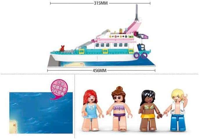 Sluban Luxury Yacht - 328 Pieces (Box damaged)