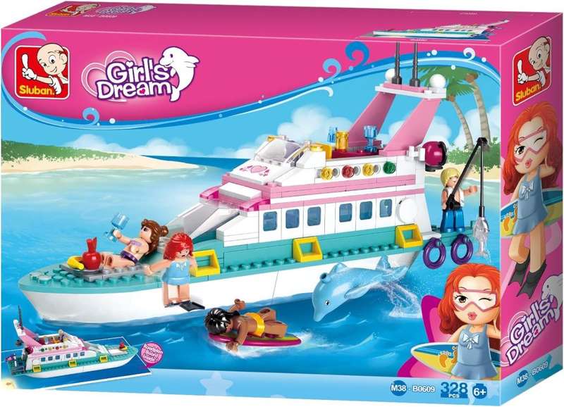 Sluban Luxury Yacht - 328 Pieces (Box damaged)