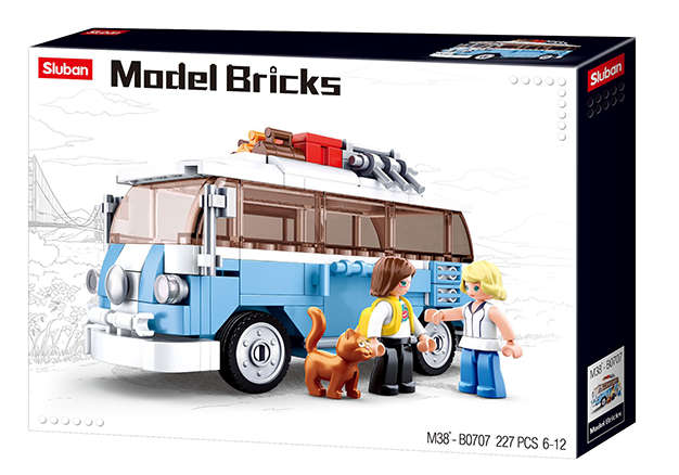 Sluban 227 pcs Classic Hippy Bus (Box damaged)