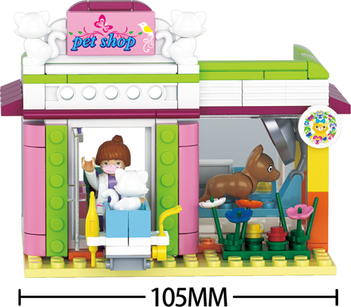 Sluban Building Set: Pet Shop - 195 Piece