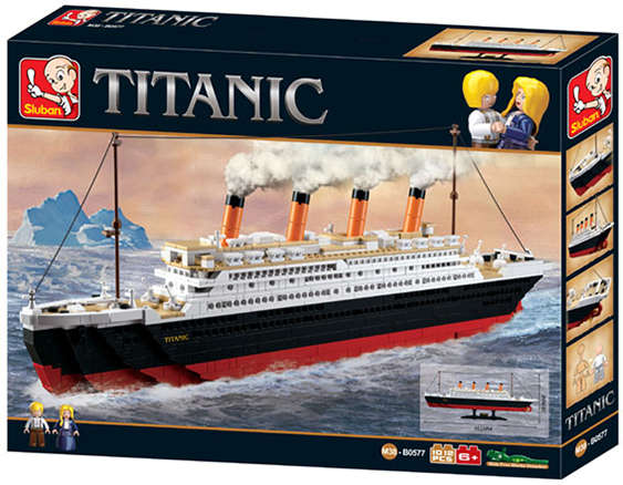 LARGE SCALE SLUBAN TITANIC MODEL KIT (65CM LONG) - 1012 PCS  (Unboxed)