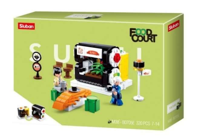 Sluban Foodcourt - Sushi House  320pcs (Box damaged)