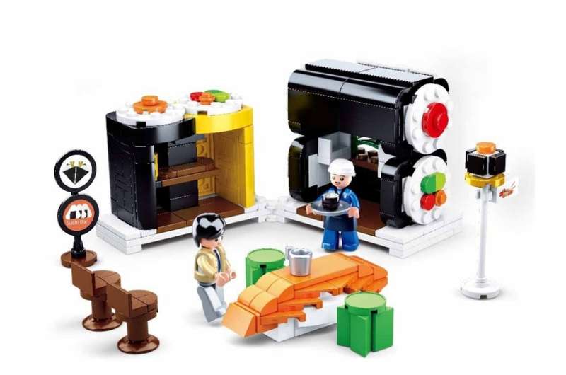 Sluban Foodcourt - Sushi House  320pcs (Box damaged)