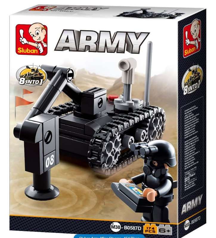 Sluban Army Mine Clearer - 164 Piece (Box damaged)