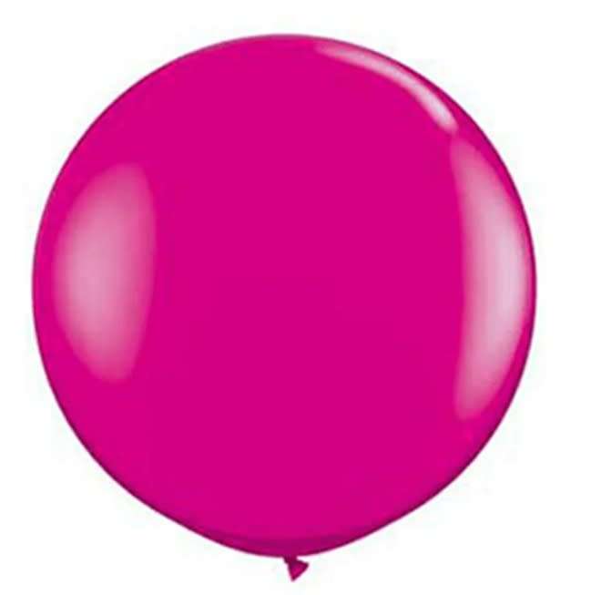Sempertex 36 Inch Fashion Fuchsia Pink Round Balloon - Extra Large & Thick Giant Latex Balloon