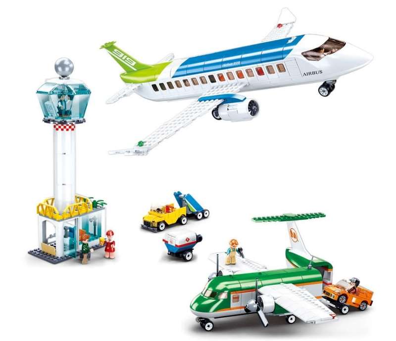 Sluban Building Set: Aviation Airport - 731 Pieces (Unboxed)