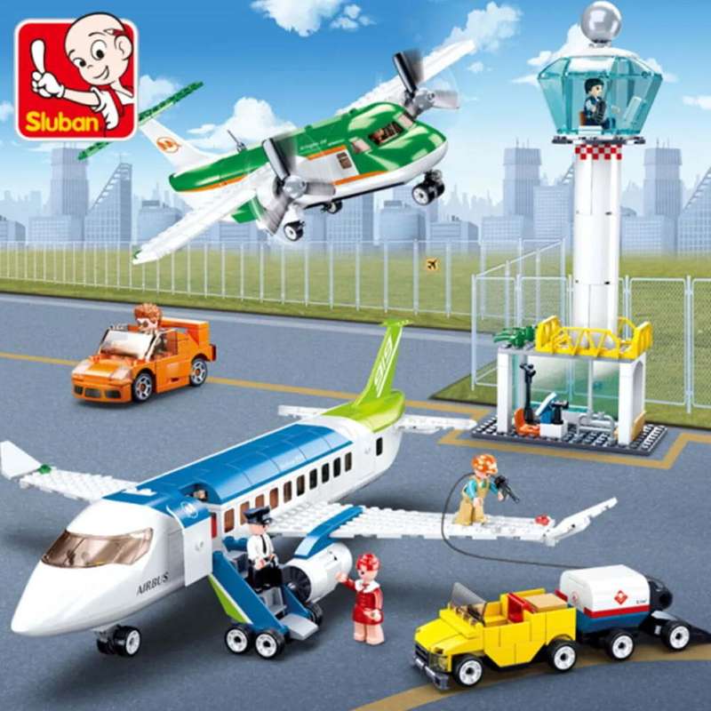 Sluban Building Set: Aviation Airport - 731 Pieces (Unboxed)