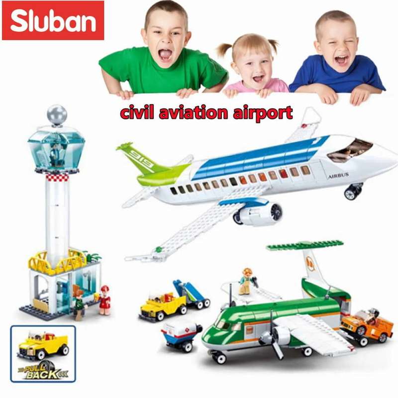 Sluban Building Set: Aviation Airport - 731 Pieces (Unboxed)