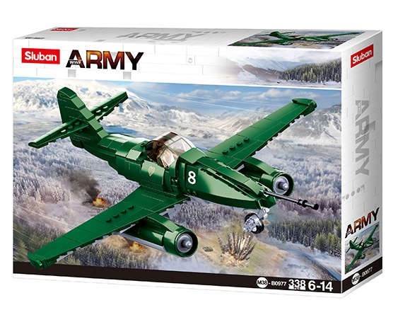 Sluban WW2 German Messerschmitt Me 262A-1A Fighter-Bomber - 338 Piece (Unboxed)