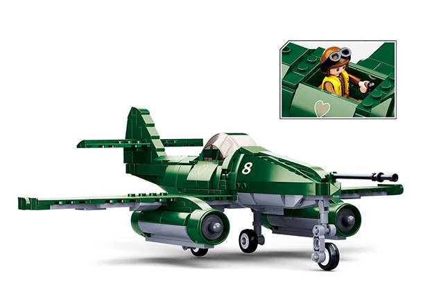 Sluban WW2 German Messerschmitt Me 262A-1A Fighter-Bomber - 338 Piece (Unboxed)