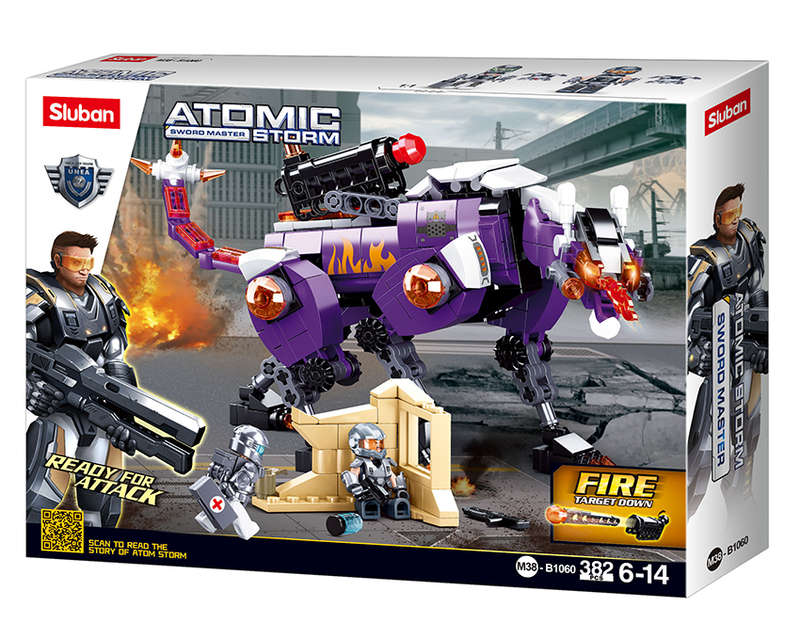 Sluban Sword Master Atomic Storm - 382 Piece (box damaged)