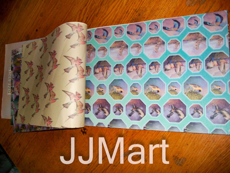 Craft / School Book / Gift Wrapping Pad - Birds in Flight
