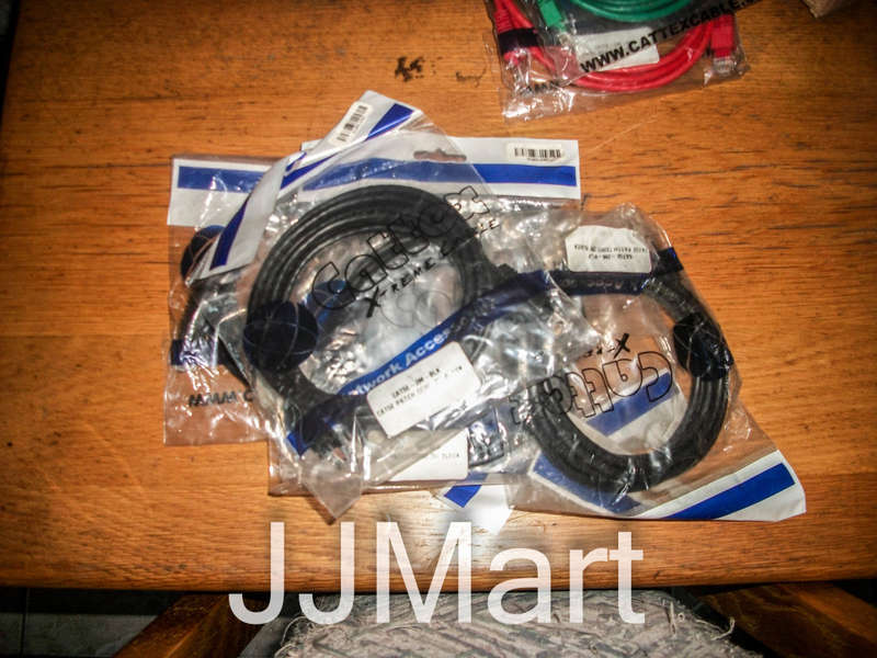 Cattex CAT5e - 2M - Black Flyleads x 4