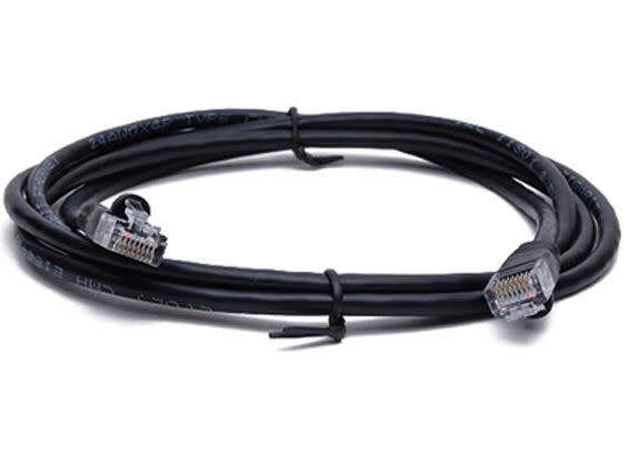 Cattex CAT5e - 2M - Black Flyleads x 4