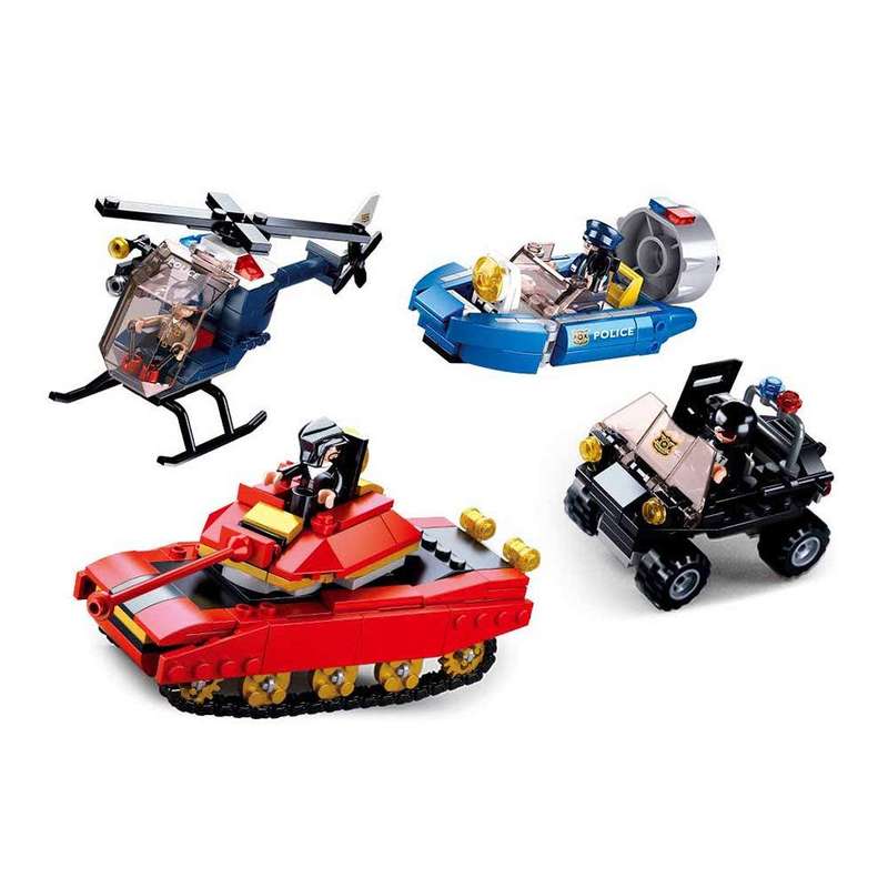 Sluban Police Tank Chase Builder - 460 Pieces (Box slightly bent)