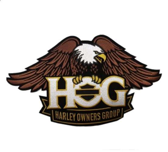 H.O.G. Eagle Patch In Brown