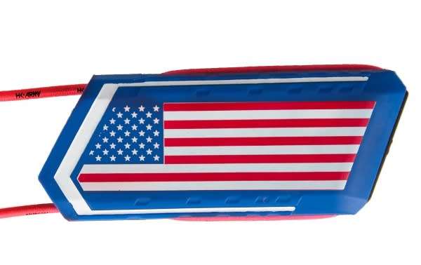 HK Army Ball Breaker series barrel condom: USA RED WHITE BLUE