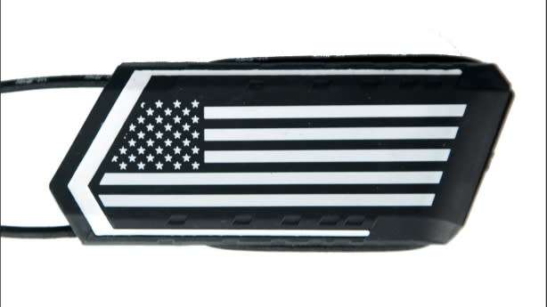 HK Army Ball Breaker series barrel condom: USA BLACK & WHITE