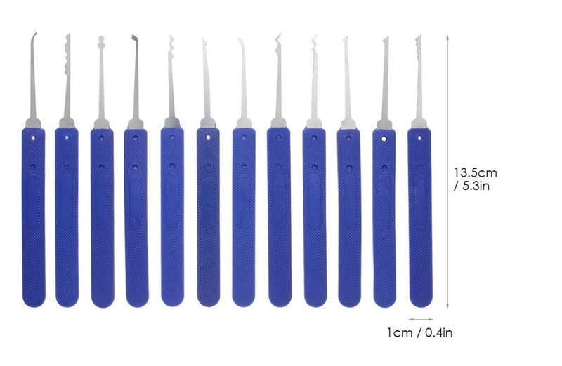 14 Piece Lock Picking and Hook Set with Storage Bag