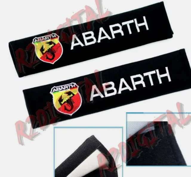 FIAT ABARTH  SHOULDER EMBROIDERED CAR LOGO SAFETY BELT COVER